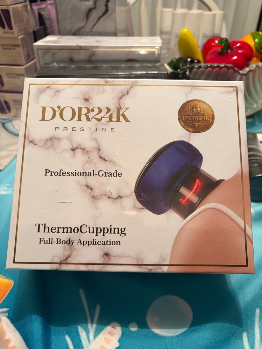 D'OR24K ThermoCupping Professional-Grade Device - Blue Accent